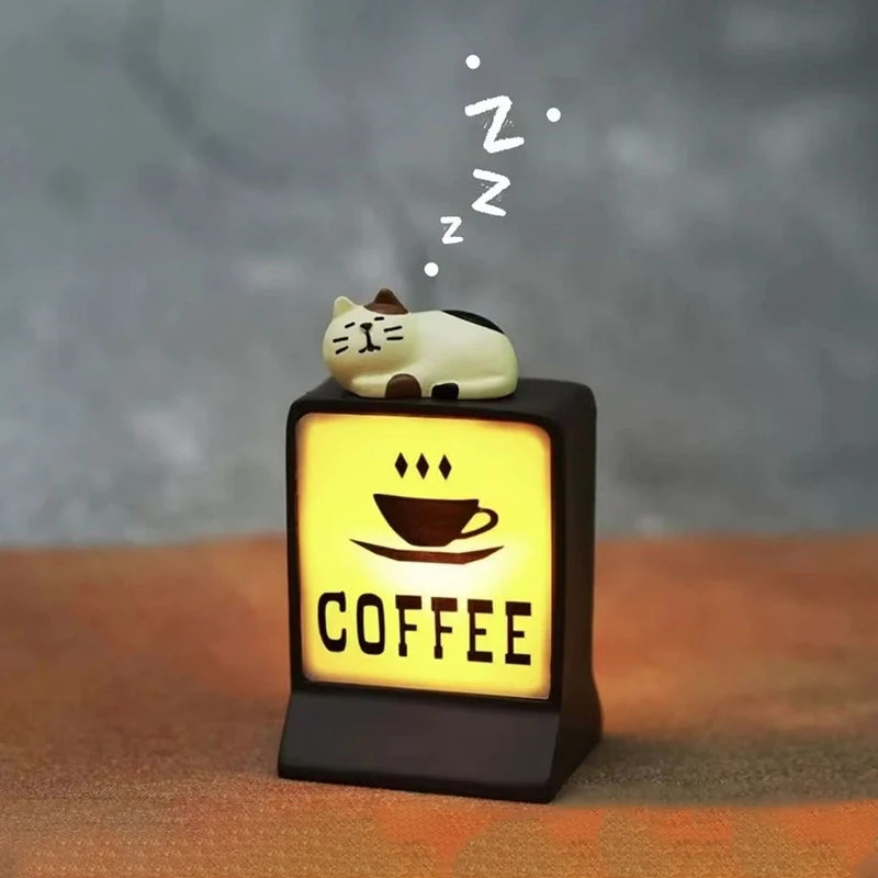 Luminous Coffee Shop Magnetic Fridge Stickers ATHLEXES