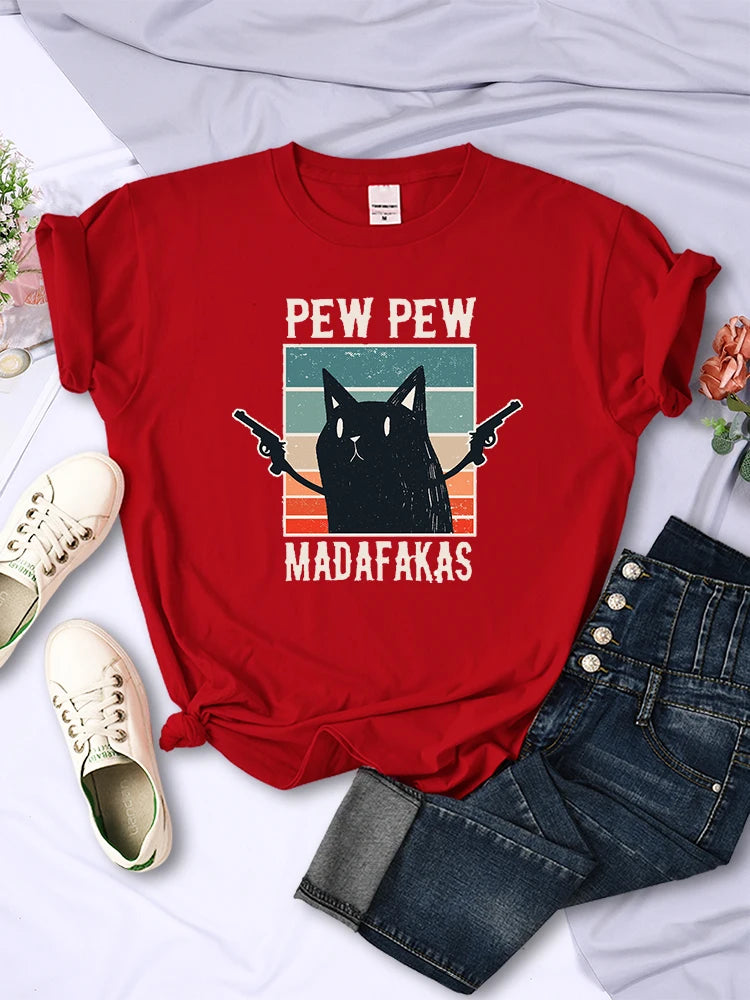 Pew Pew Madafaks Vintage Hip Hop Women Tee ATHLEXES