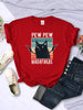 Pew Pew Madafaks Vintage Hip Hop Women Tee ATHLEXES