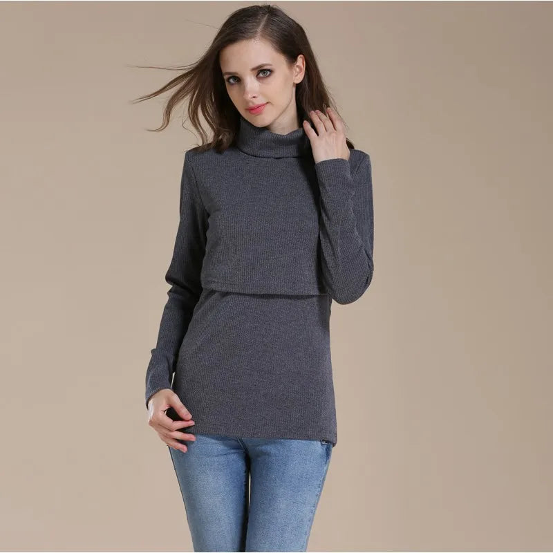 NurtureComfort Turtleneck Nursing Top ATHLEXES