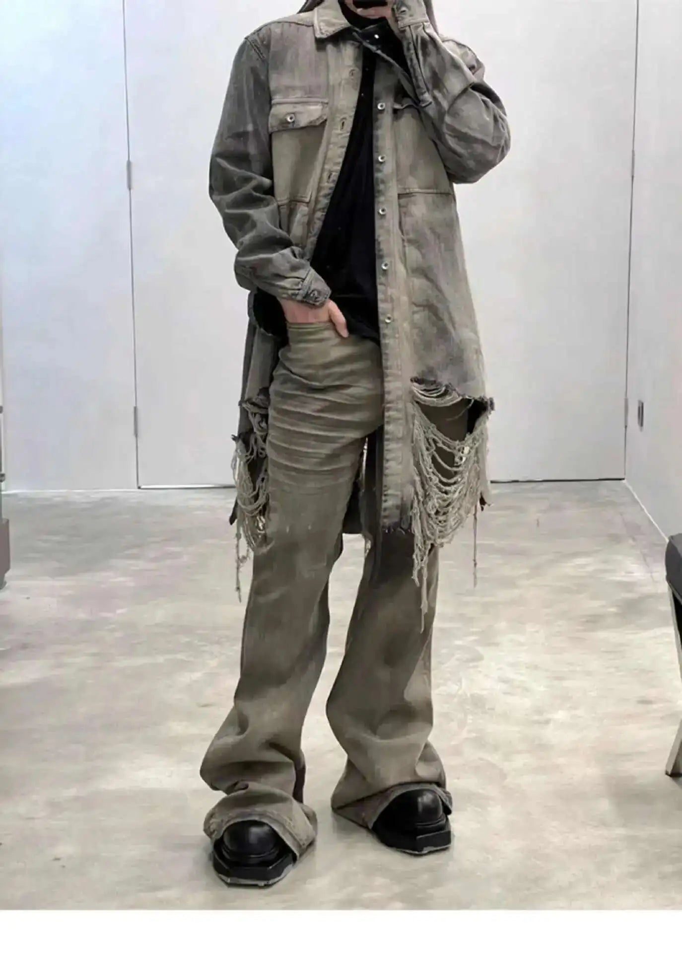 Vintage Style Wide Leg Men's Jeans ATHLEXES
