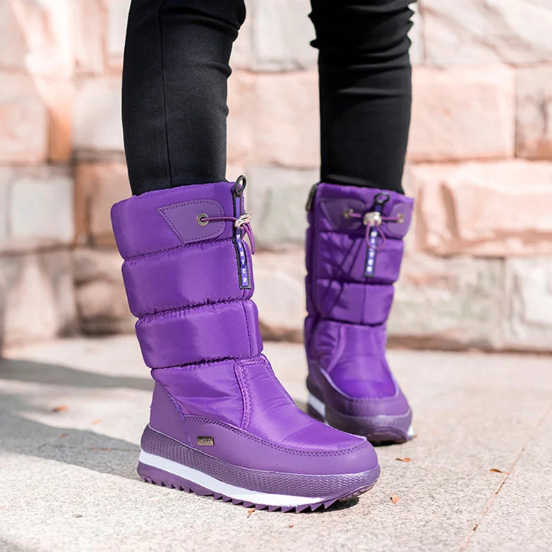 ChicFrost Plush Waterproof Winter Platform Boots ATHLEXES