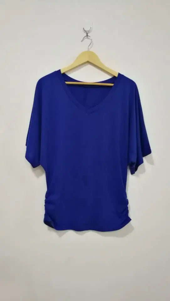 Chic Summer V-Neck Batwing Tee for Women S-5XL ATHLEXES