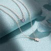CANNER 925 Silver Devil Eyes Blue Zircon Pendant Necklace ATHLEXES