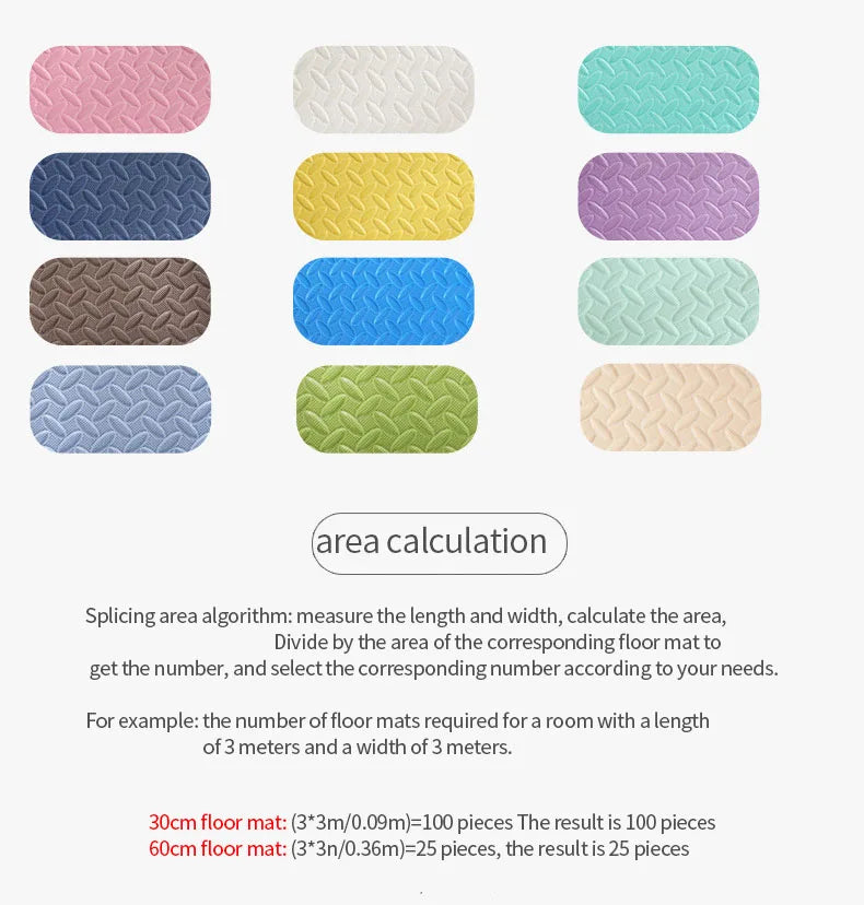 Premium 16PCS Non-Slip EVA Gym Mats for Yoga and Workout ATHLEXES