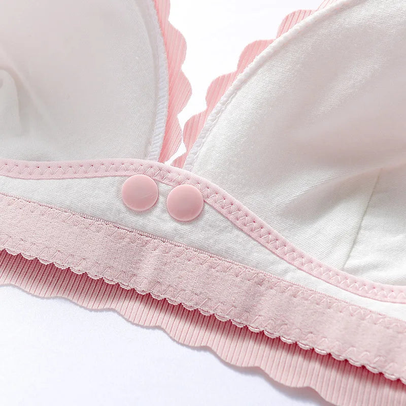 Soft Cotton Maternity Nursing Bra for Comfort ATHLEXES