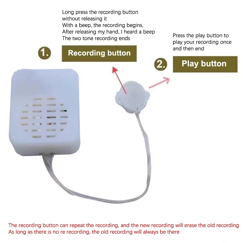 Whimsical Recording Bear Voice Box Toy Speaker ATHLEXES