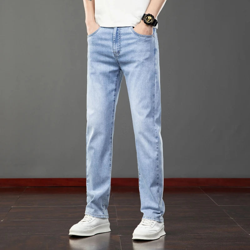 Classic Fit Men's Slim Stretch Denim Jeans ATHLEXES