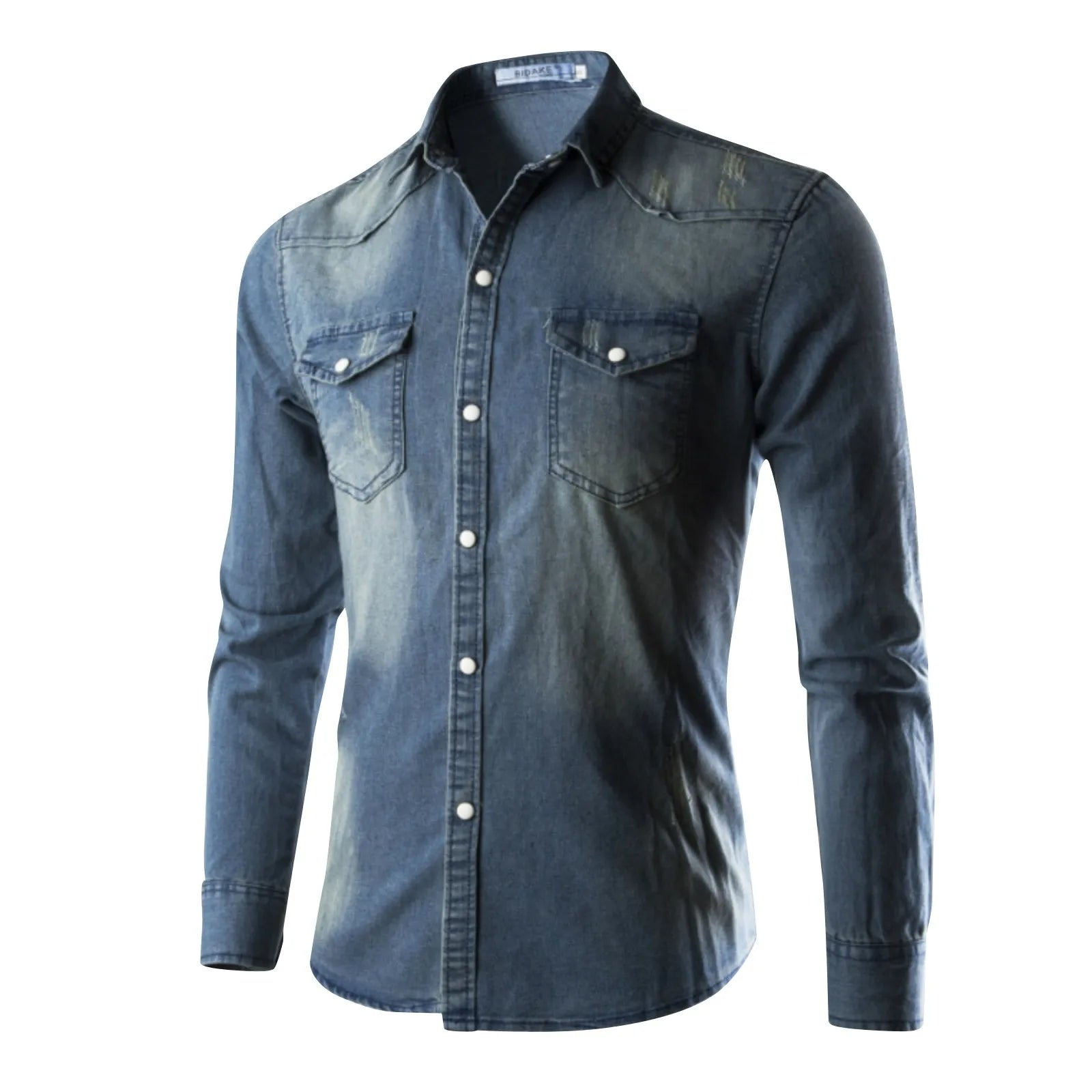 AutumnBlend Casual Denim Lapel Shirt ATHLEXES