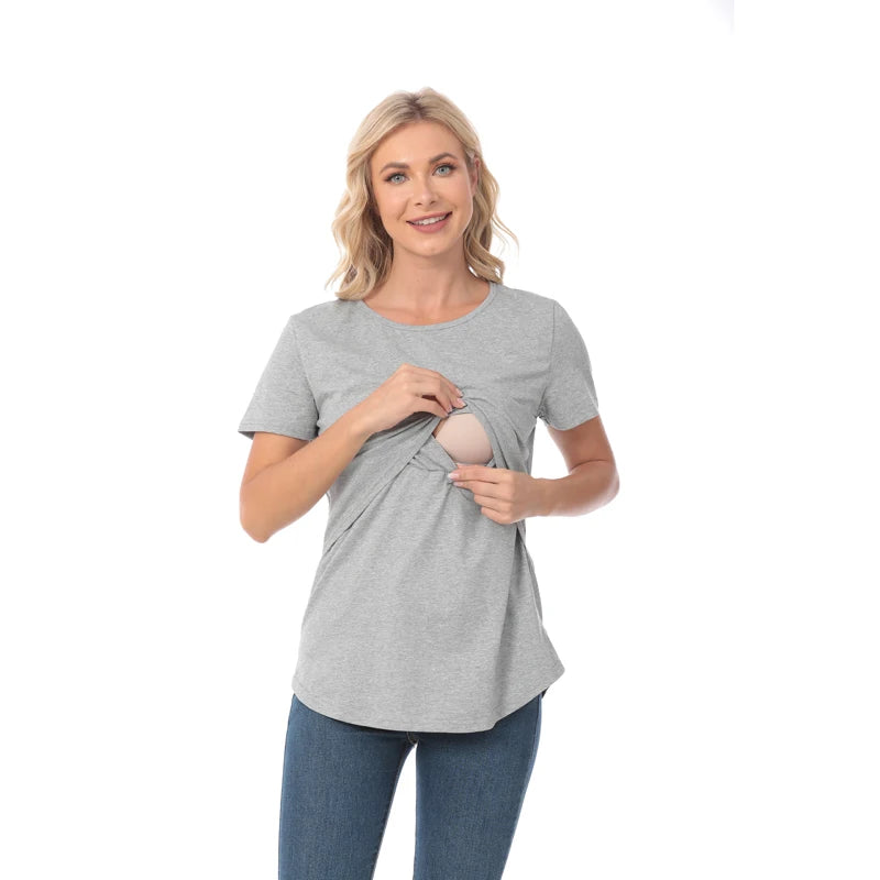 Maternity Comfort Stretch Tee for Breastfeeding ATHLEXES