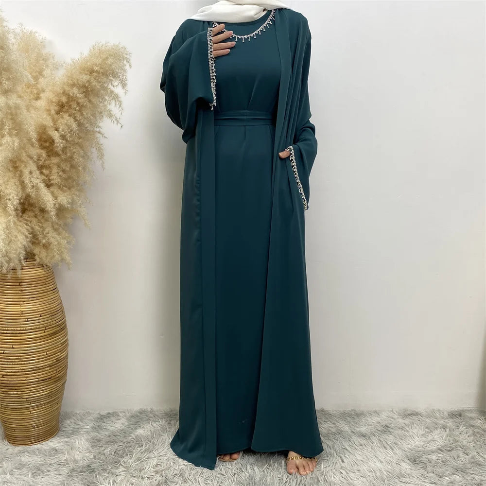 New Fashion Muslim Women Two-Piece Dress Set ATHLEXES