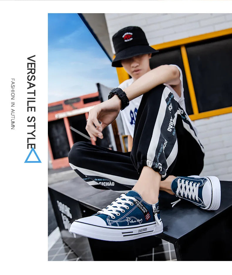BreezeStep Canvas Sneakers for Men - Summer Comfort ATHLEXES