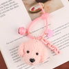 Plush Poodle Keychain Charm for Stylish Accessories ATHLEXES