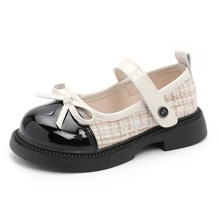 Chic Bowknot Leather Mary Jane Shoes for Girls ATHLEXES