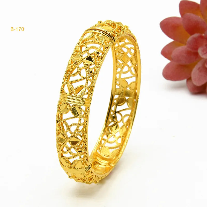 Dubai Bridal Light Luxury Gold Plated Bracelet ATHLEXES