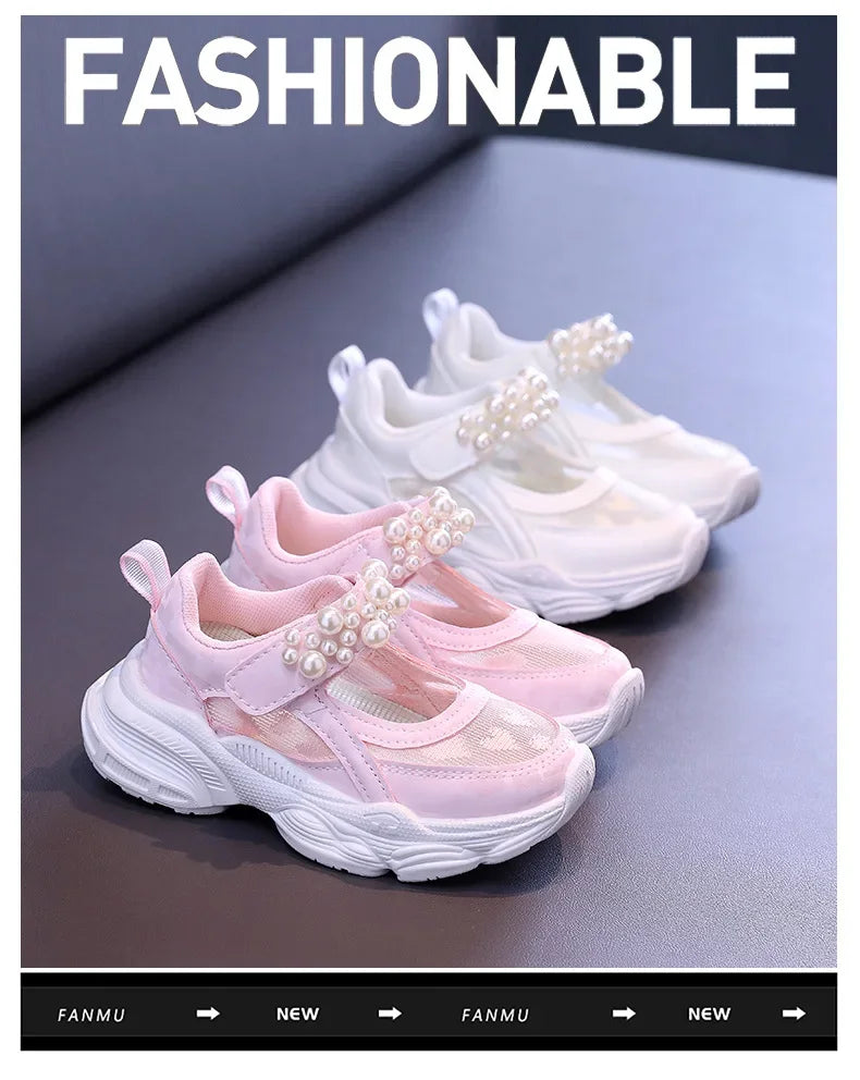 Princess Pearl Mesh Tennis Shoes for Girls 2024 ATHLEXES