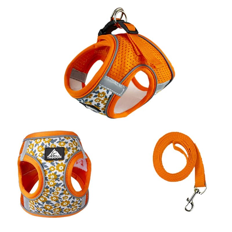 Reflective Fur Harness and Leash Set ATHLEXES