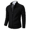 Velvet Warmth High Collar Cardigan for Men - Winter Knitwear ATHLEXES