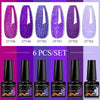NailArt Pro 6pc UV Gel Polish Kit for Manicure ATHLEXES