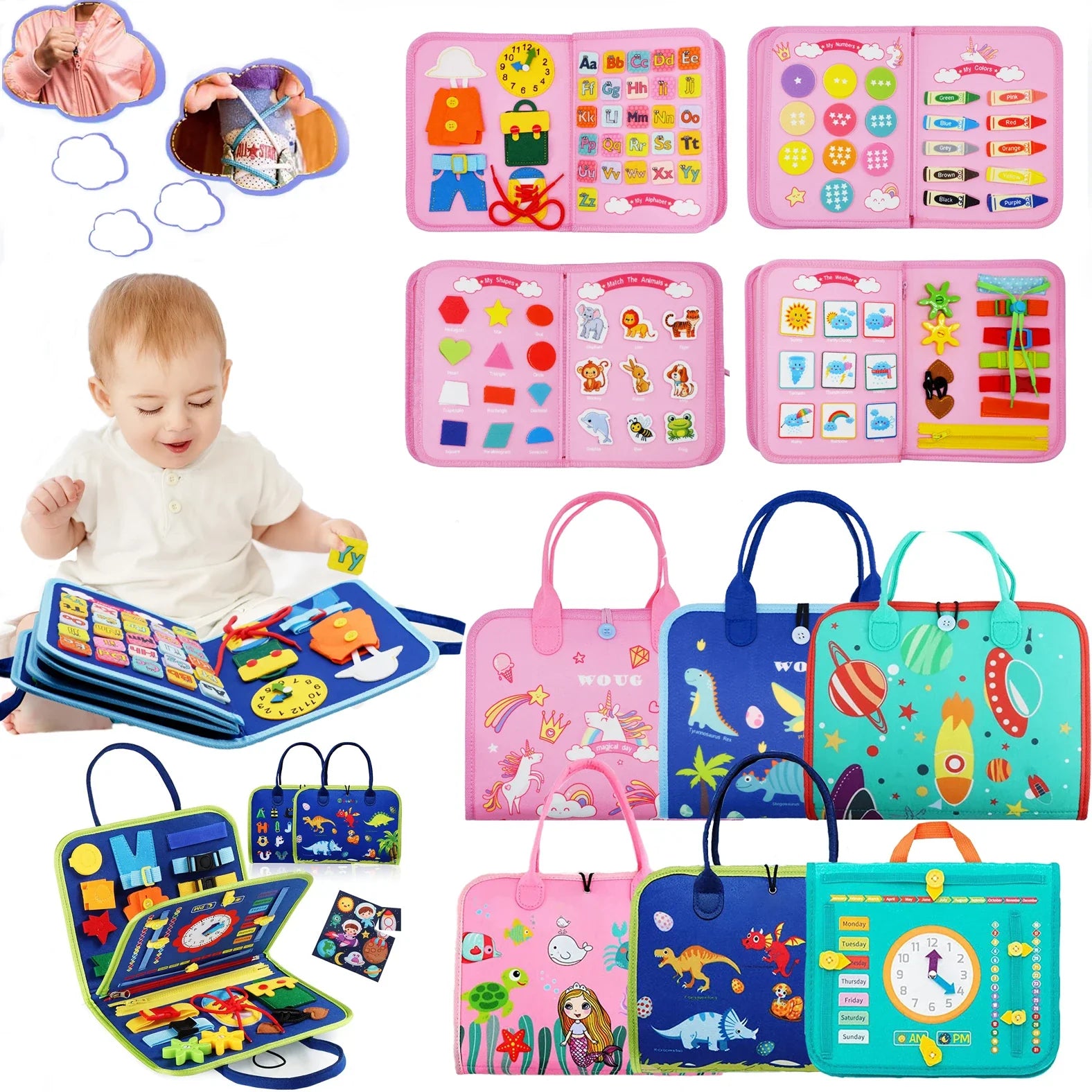 Felt Learning Board Busy Board ATHLEXES