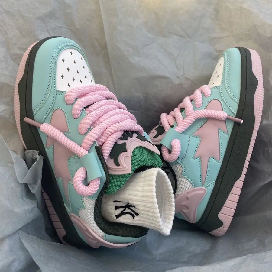 Retro Chic Contrast Sneakers for Women and Men ATHLEXES