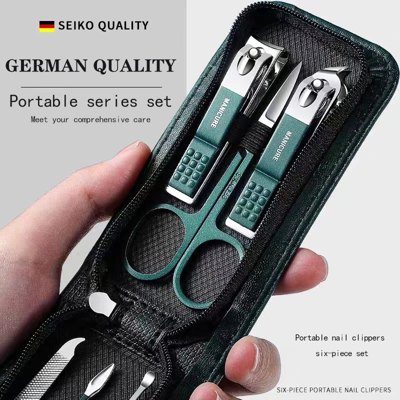 Luxury Nail Care Set: 6-Piece Manicure Tools ATHLEXES
