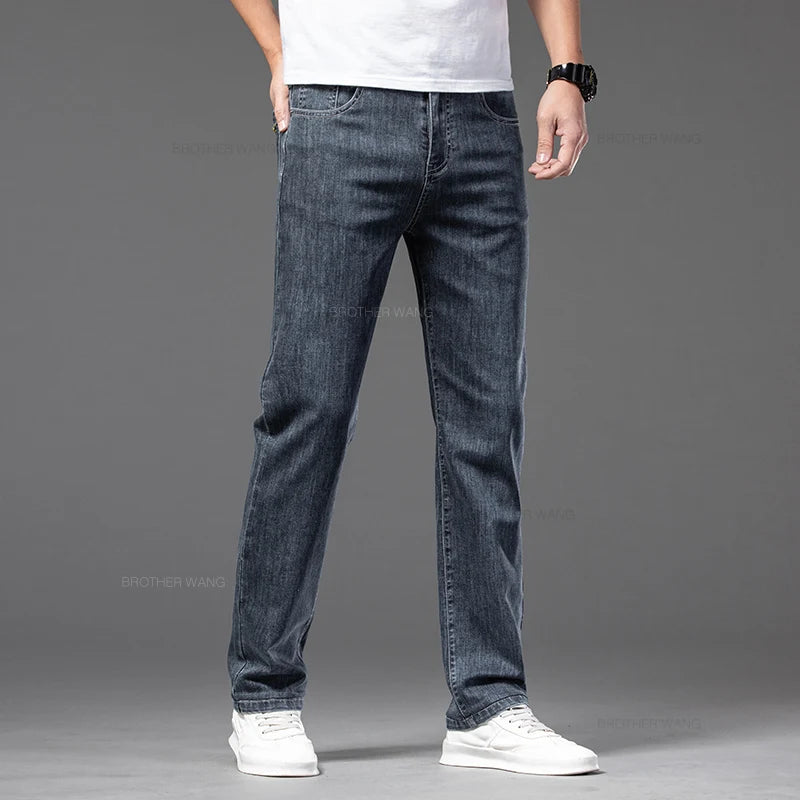 Summer Comfort Stretch Men's Loose Jeans ATHLEXES