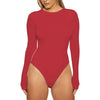 AllureFit Long Sleeve Bodycon Briefs Cut Bodysuit Tops ATHLEXES