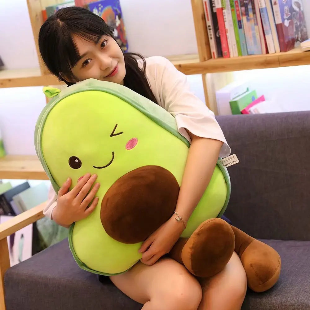 Plush Avocado Delightful Round Doll Cushion Toy ATHLEXES