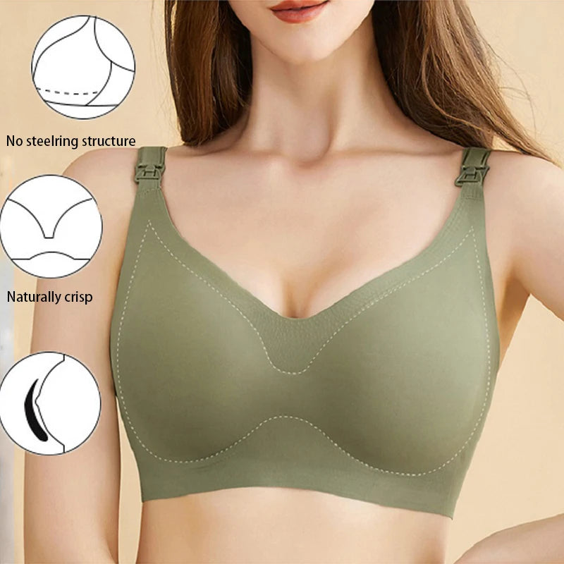 Ultra Thin Comfort Nursing Bra with Removable Pads ATHLEXES