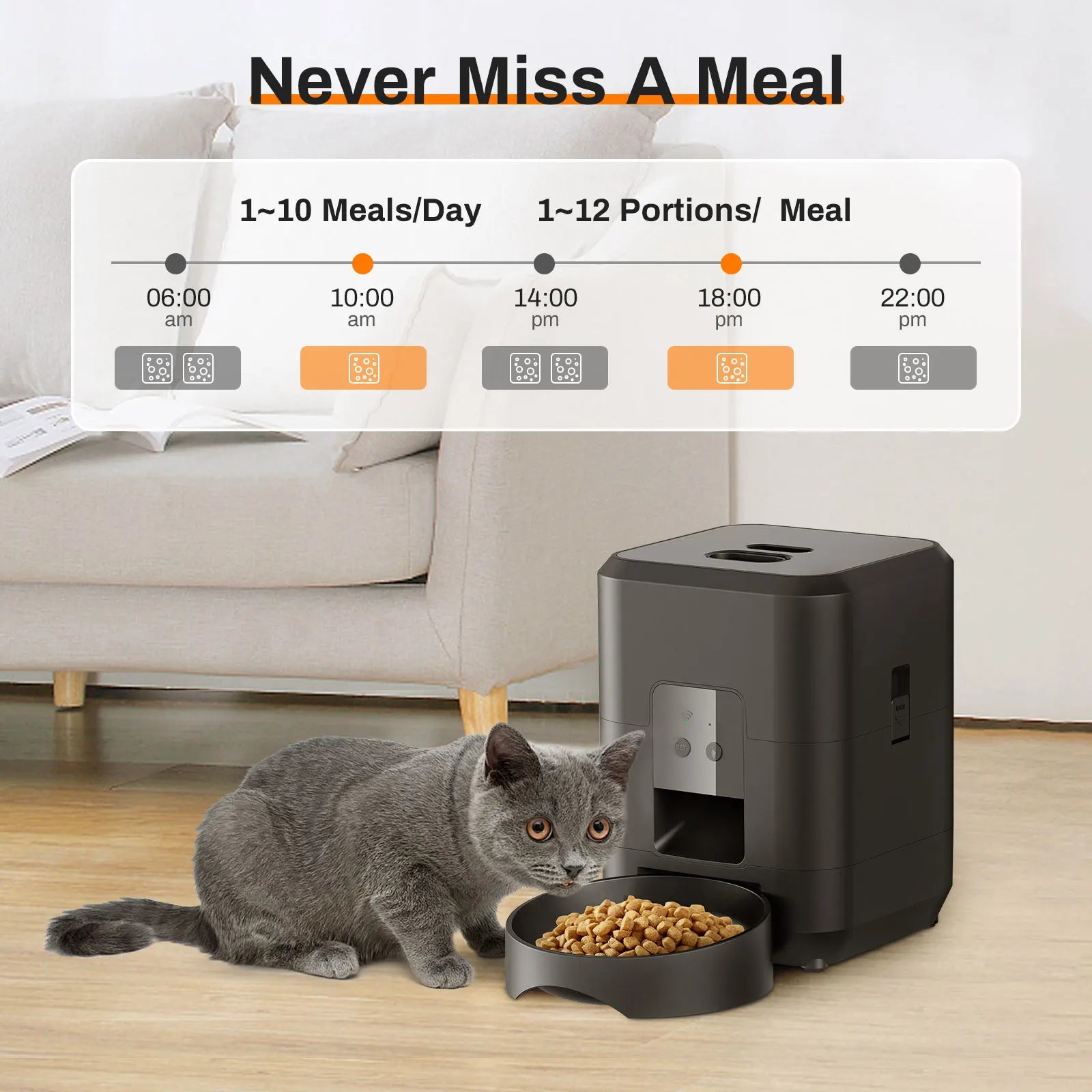 Smart Pet Feeder Pro: Automatic Timed Food Dispenser for Cats and Dogs ATHLEXES