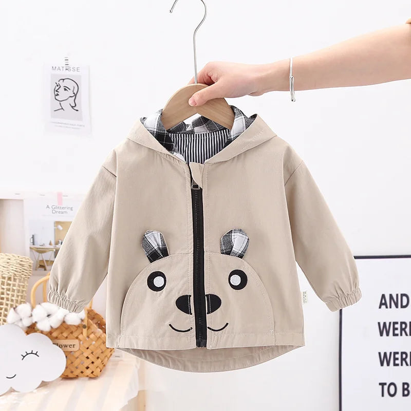 Spring Autumn Kids Sporty Hooded Jacket ATHLEXES