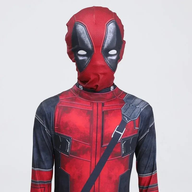 Epic Kids Deadpool Superhero Cosplay Jumpsuit ATHLEXES