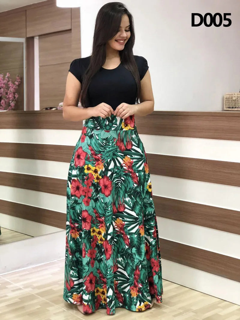 Boho Bliss Floral Maxi Dress for Summer ATHLEXES
