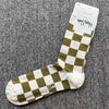 Happy Socks Men's Diamond Check Crew Socks for All Seasons ATHLEXES