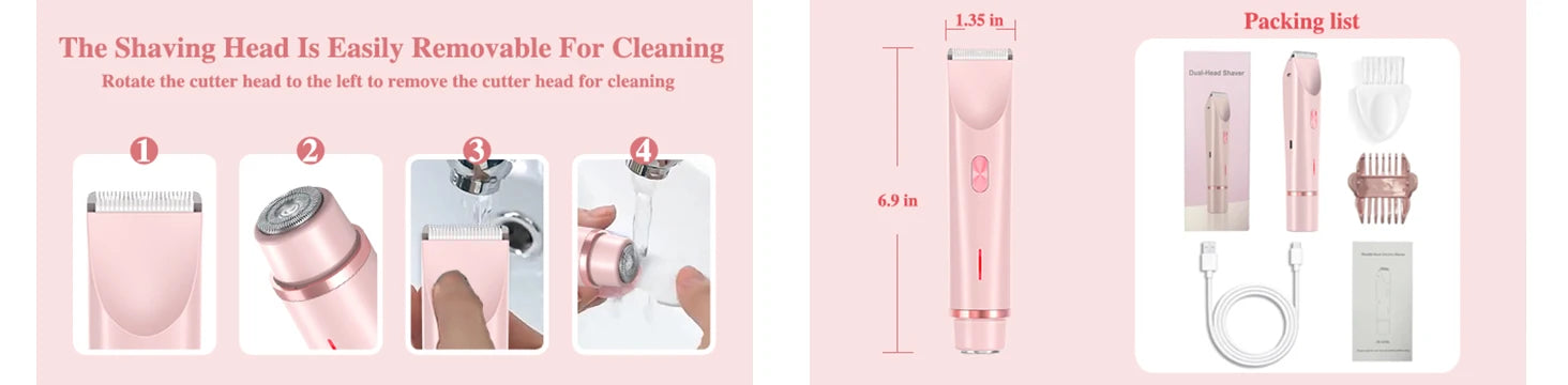 SilkSmooth 2 in 1 Women's Electric Razor ATHLEXES