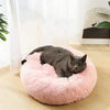 Cats Bed House Donut Round Sofa Supplies Winter Pet Accessories Warm Products Cushions Basket Kitten Mat For Cat Dog Beds ATHLEXES