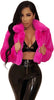 Velvet Luxe Faux Fur Cardigan Jacket ATHLEXES