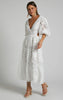 Elegant Lace Embroidered Summer Dress ATHLEXES