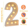 Giant LED Birthday Number Frame for Celebrations ATHLEXES