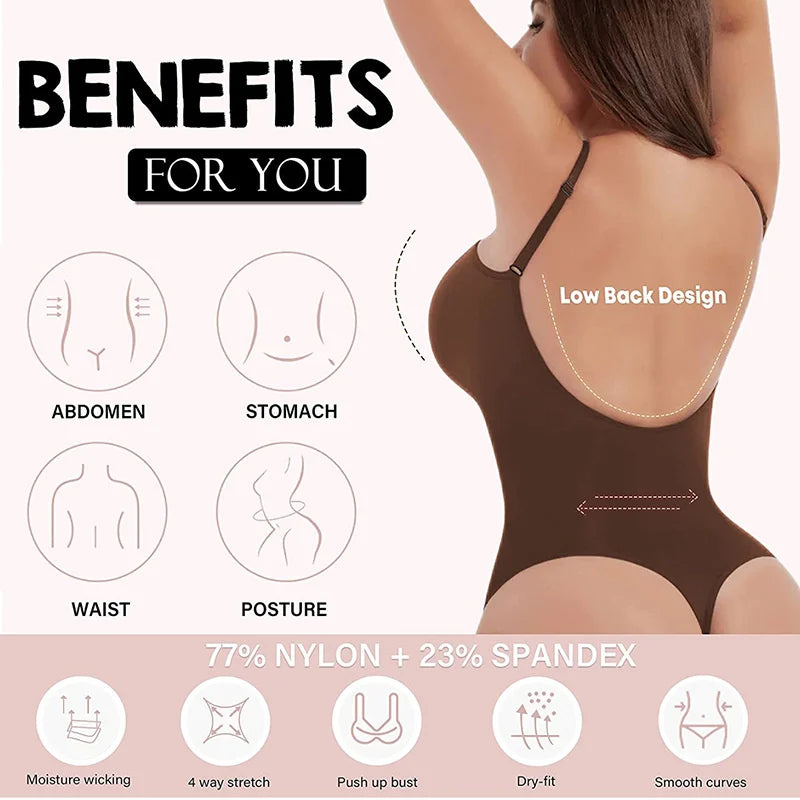 SculptSilhouette Seamless Shapewear Bodysuit ATHLEXES