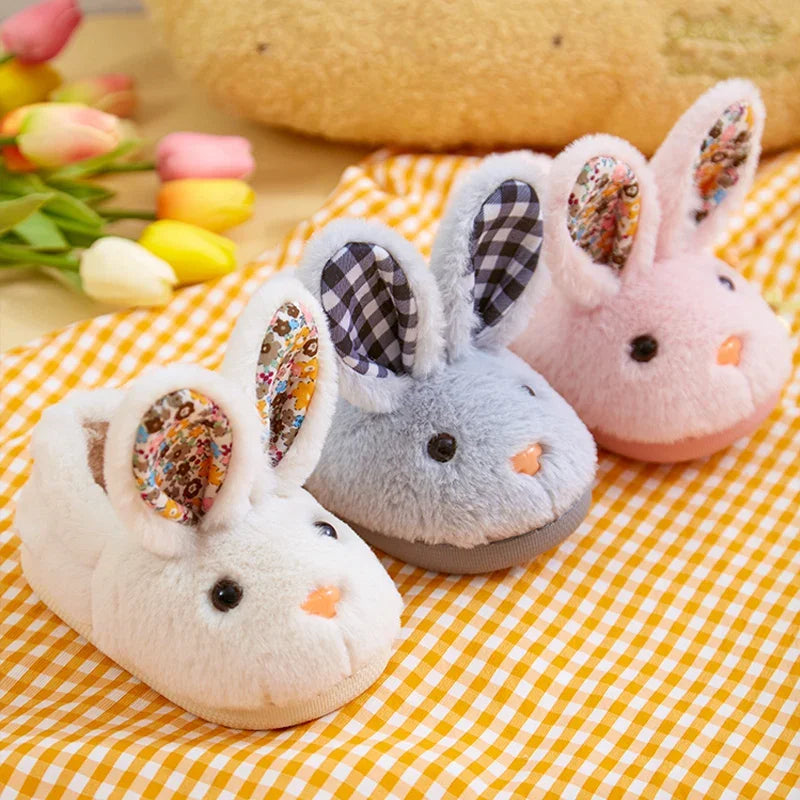 CozyRabbit Plush Kids Indoor Winter Slippers ATHLEXES