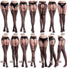 Seductive Fishnet Crotchless Pantyhose with Suspenders ATHLEXES