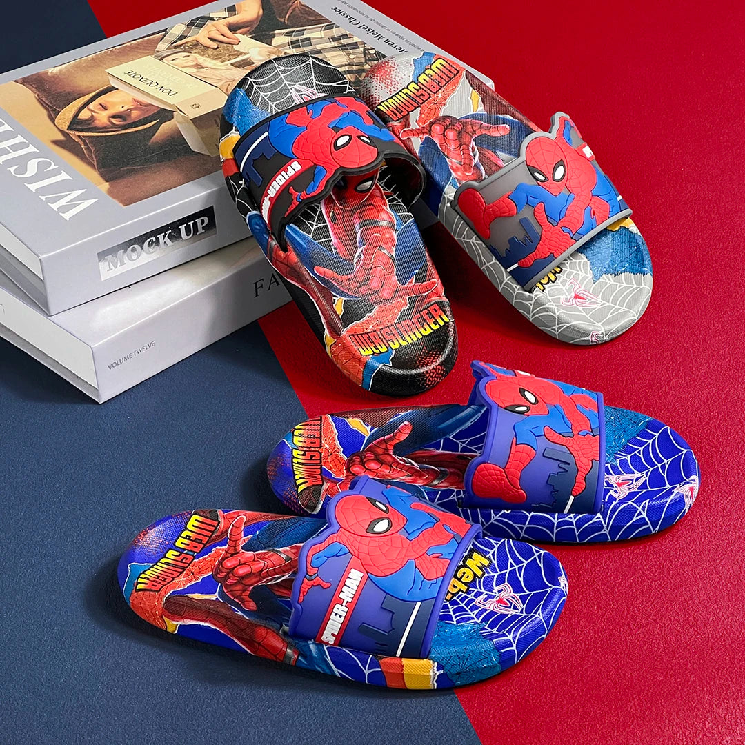 Superhero Cartoon Toddler Slide Sandals ATHLEXES