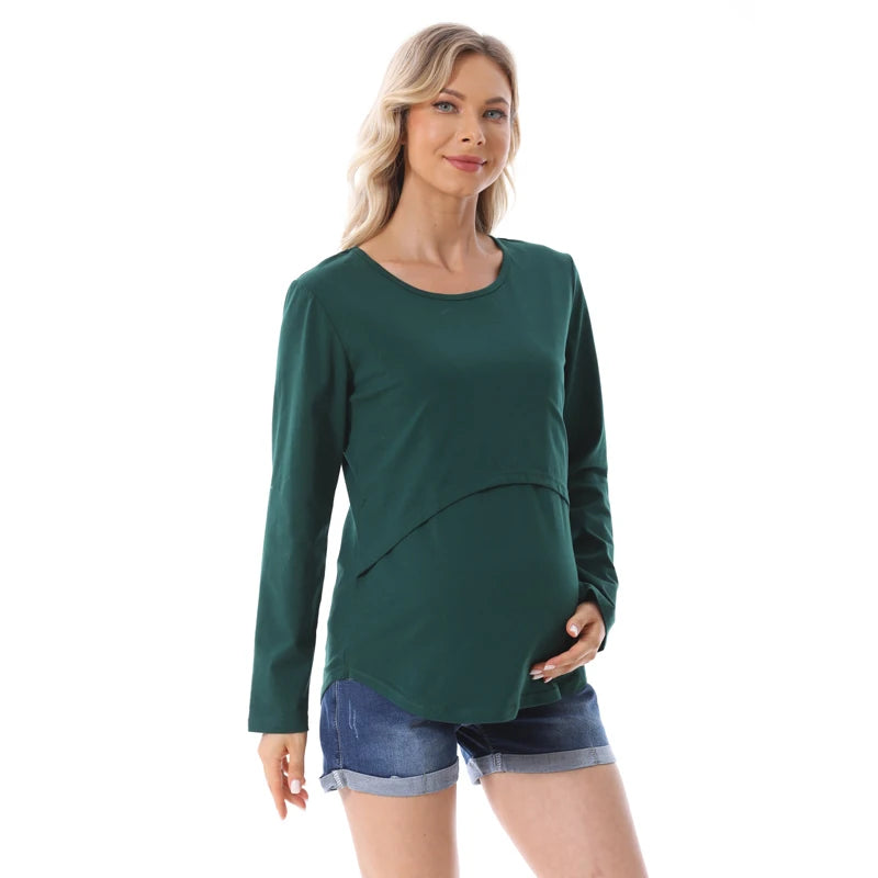 Maternity Comfort Stretch Tee for Breastfeeding ATHLEXES