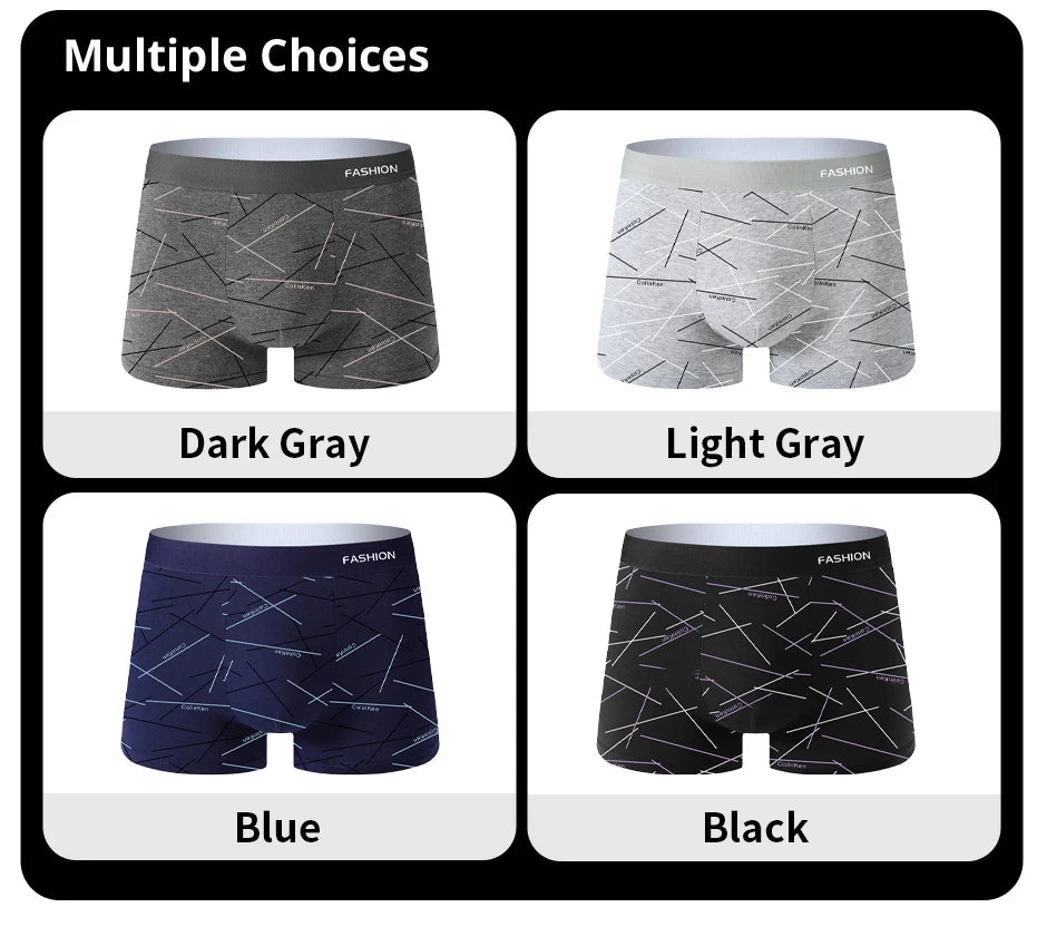 ComfortFit Men's Breathable Boxer Briefs 4 Pack ATHLEXES