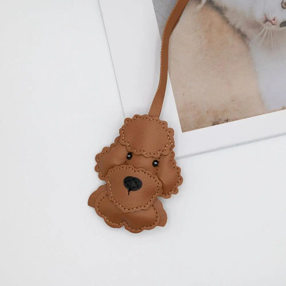 Cute Puppy PU Leather Key Ring Pendant ATHLEXES