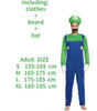 Anime Odyssey Luigi Cosplay Suit with Beard & Hat ATHLEXES