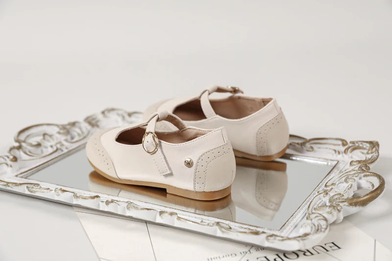 Princess Belle Kids' Mary Jane Leather Flats ATHLEXES