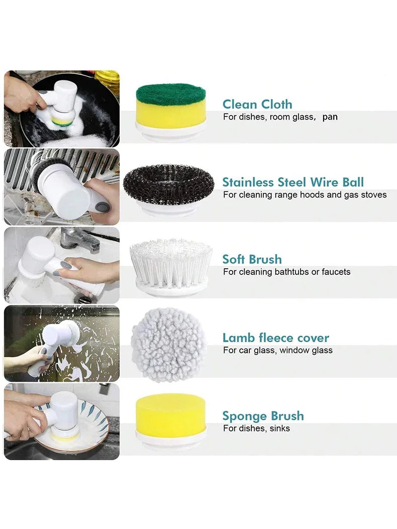PowerScrub Electric Bathroom Cleaning Brush ATHLEXES